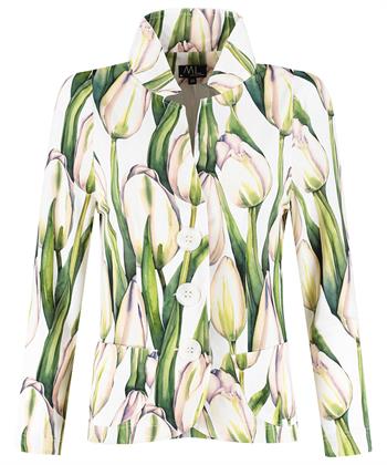 ML Collections slinky blazer tulp print