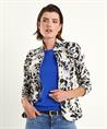 ML Collections structuur blazer bloemen zwart wit