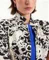 ML Collections structuur blazer bloemen zwart wit