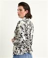 ML Collections structuur blazer bloemen zwart wit