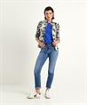 ML Collections structuur blazer bloemen zwart wit