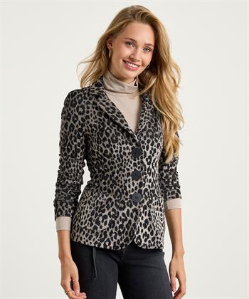 ML Collections velvet blazer panter