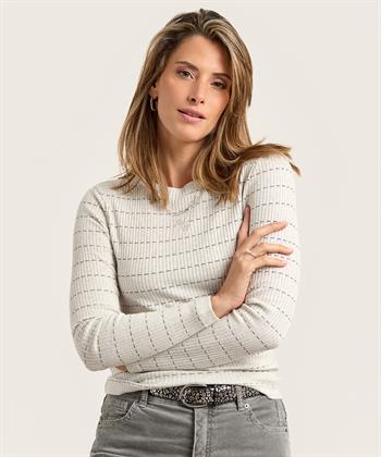 Moscow rib shirt strepen Top