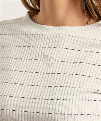 Moscow rib shirt strepen Top