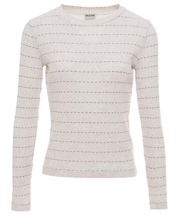 Moscow rib shirt strepen Top