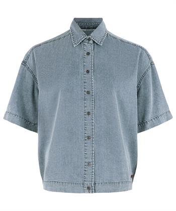 Moscow washed denim blouse Rashida