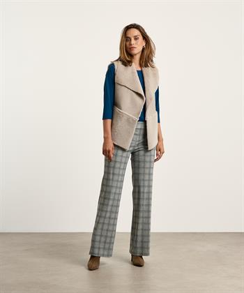 No Man's Land gilet suedine fun fur