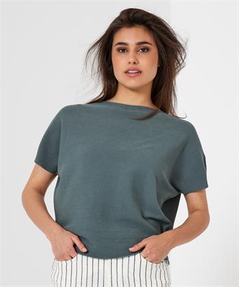 No Man's Land knit top korte mouw