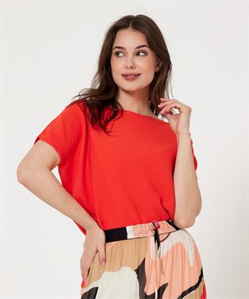 No Man's Land knit top korte mouw