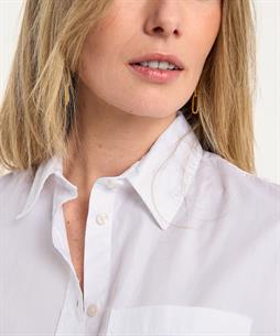 No Man's Land korte poplin blouse