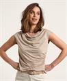 No Man's Land lurex top watervalhals