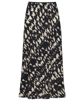 No Man's Land rok viscose crêpe veegprint