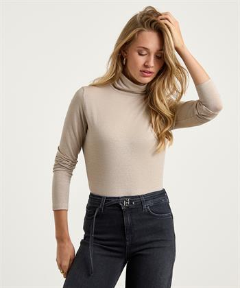 No Man's Land shirt met col lurex