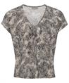 No Man's Land slinky shirt slangenprint