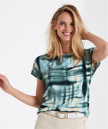 No Man's Land slinky top batik print