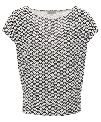 No Man's Land slinky top grafische print