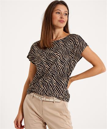 No Man's Land top slinky zebraprint