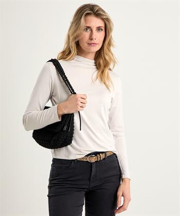 No Man's Land turtleneck shirt lange mouw