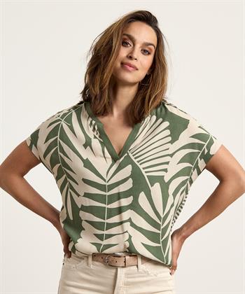 OUI blouse blad strepen