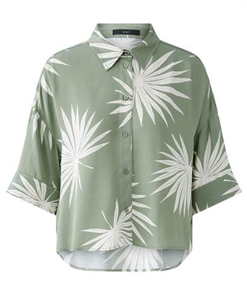 OUI blouse silky bladprint