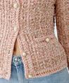 OUI bouclé blazervest lurex