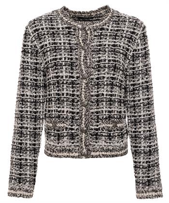 OUI bouclé blazervest lurex