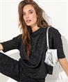 OUI bouclé lurex top