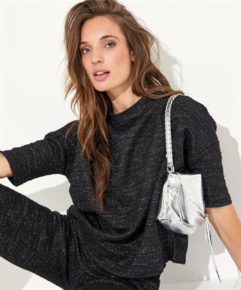 OUI bouclé lurex top