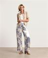OUI broek silky palazzo broek palmbomen
