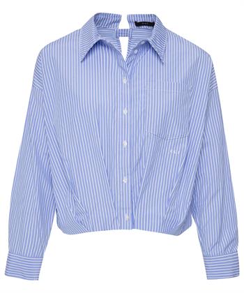 OUI cropped blouse strepen