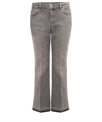 OUI cropped jeans met studs op band
