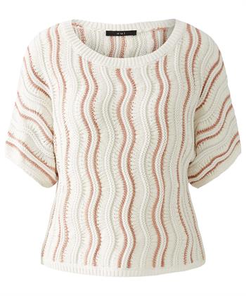 OUI fancy gebreide trui lurex