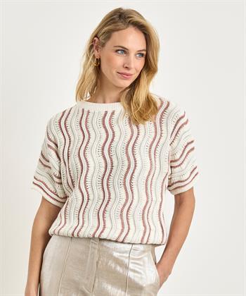 OUI fancy gebreide trui lurex