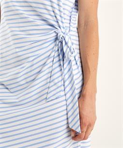 OUI jurk knoopdetail strepen