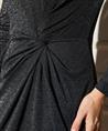 OUI jurk met knoopdetail lurex