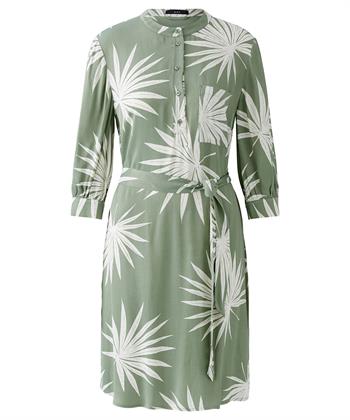 OUI jurk silky bladprint