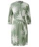 OUI jurk silky bladprint