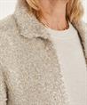 OUI kort furry vestje lurex
