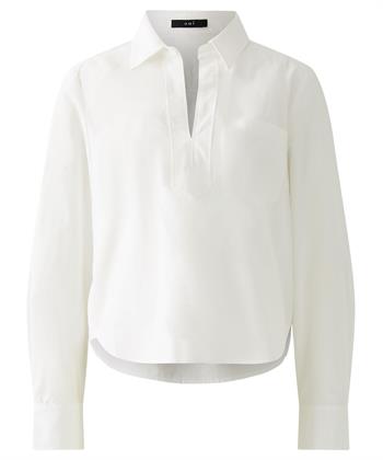 OUI korte poplin blouse