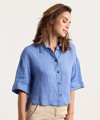OUI linnen blouse kort