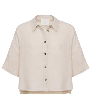 OUI linnen korte blouse