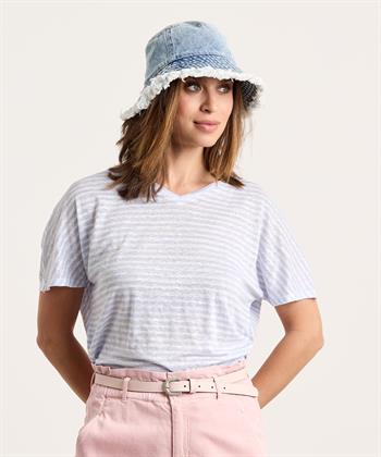 OUI linnen shirt strepen