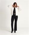 OUI mesh top lurex plooitjes