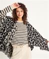 OUI poncho jacquard panter