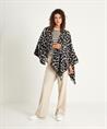 OUI poncho jacquard panter
