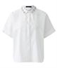 OUI poplin blouse strass kraag