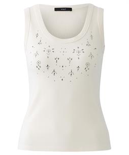 OUI rib singlet strass