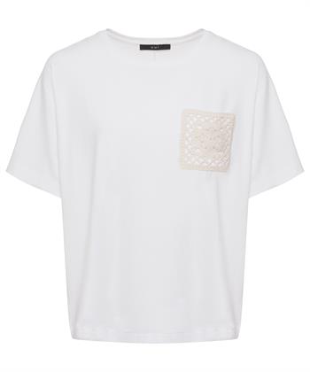 OUI shirt gehaakt borstzakje