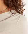 OUI shirt met schouderplooi lurex