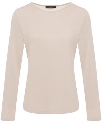 OUI shirt met schouderplooi lurex